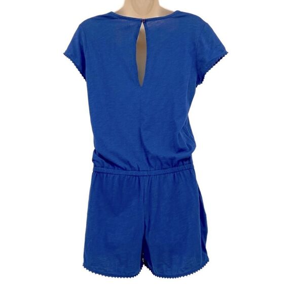 NWT LOFT Cobalt Blue Beach Romper Size XXS - Picture 7 of 12